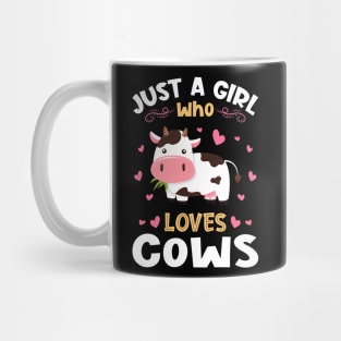 Just a Girl who Loves Cows Gift Mug